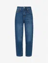Whistles Womens Denim Barrel Straight-leg High-waist Jeans In Denim
