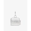Whistles Omens  Bibi Metallic-leather Keyring In Silver