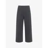 Whistles Womens Grey Camilla Wide-leg High-rise Stretch-woven Trousers In Grey