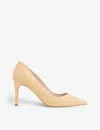Whistles Womens Tan Corie Pointed-toe Suede Courts In Tan