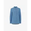Whistles Womens Blue Hailey Relaxed-fit Denim Shirt In Blue