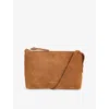 Whistles Womens Tan Kaia Suede Cross-body Bag In Brown