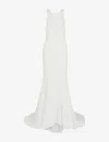 Whistles Lina Scooped-neck Woven Maxi Gown In Cream