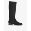Whistles Lisi Stretch Knee High Boot In Black