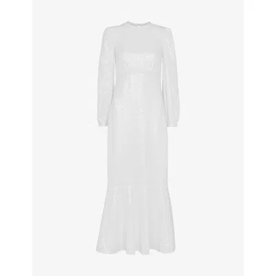 Whistles Omens  Loretta Sequin-embellished Wedding Dress In Ivory/multi