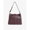 Whistles Womens Plum/claret Mabel Leather Tote Bag In Multi