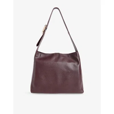 Whistles Womens Plum/claret Mabel Leather Tote Bag In Multi