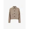 Whistles Womens Cream Marie Boxy-fit Button-up Cotton Jacket In Cream