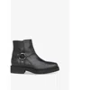 Whistles Womens Matteo Leather Ankle Boots Black Eur 38/5 Uk In Black