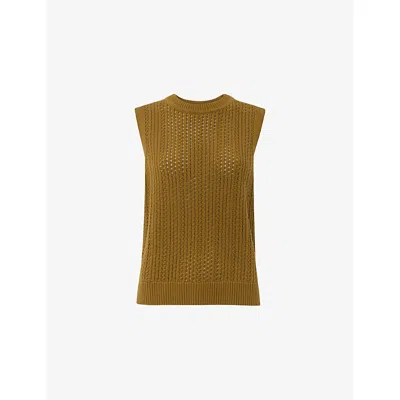 WHISTLES OMENS WHISTLES REGULAR-FIT POINTELLE KNITTED TANK