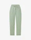 Whistles Womens Multi-coloured Stripe-print Relaxed-fit Cotton Pyjama Bottoms In Multi-coloured