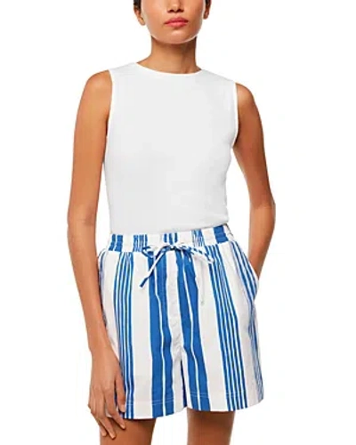 Whistles Painted Stripe Shorts In Blue/multi