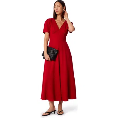 Whistles Panel Maxi Dress In Red