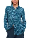 Whistles Pastel Leopard Print Shirt In Teal/multi