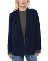 Whistles Petite Boyfriend Blazer In Navy