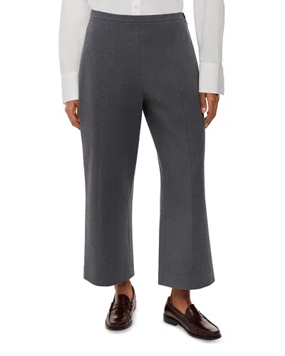 Whistles Petite Camilla Wide Leg Pants In Grey Marl