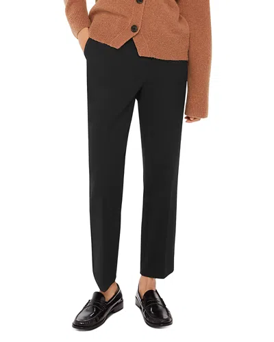 Whistles Petite Lily Cigarette Pants In Black