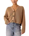 Whistles Petite Nala Cotton Cardigan In Camel