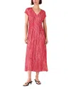 Whistles Zebra Texture Midi Dress
