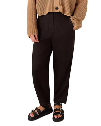 Whistles Petites Authentic Barrel Leg Jeans In Black