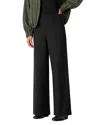 Whistles Petites Ponte Wide Leg Pants In Black