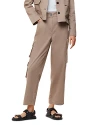 Whistles Phoebe Casual Utility Trouser In Taupe