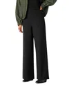 Whistles Petites Ponte Wide Leg Pants In Black