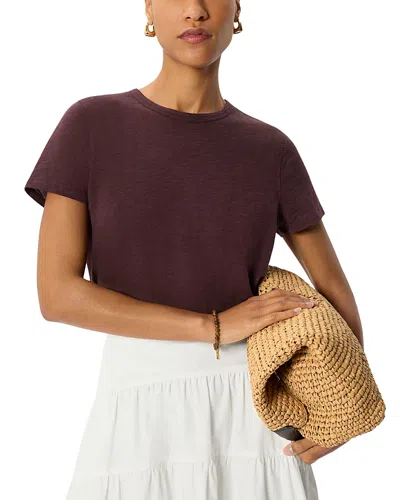 Whistles Posie Double Trim Tee In Brown
