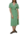 Whistles Printed Midi Dress In Green/multi