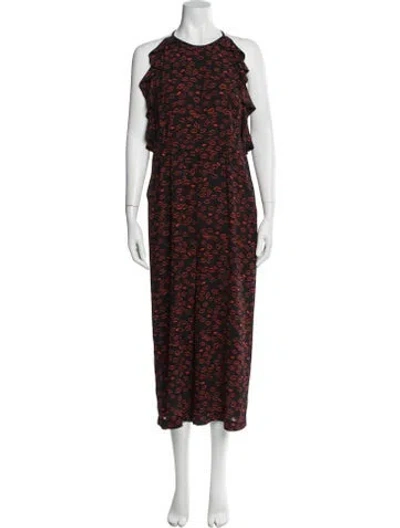 Pre-owned Whistles Printed Scoop Neck Jumpsuit W/ Tags In Multi