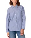 Whistles Relaxed Fit Stripe Shirt In Multi
