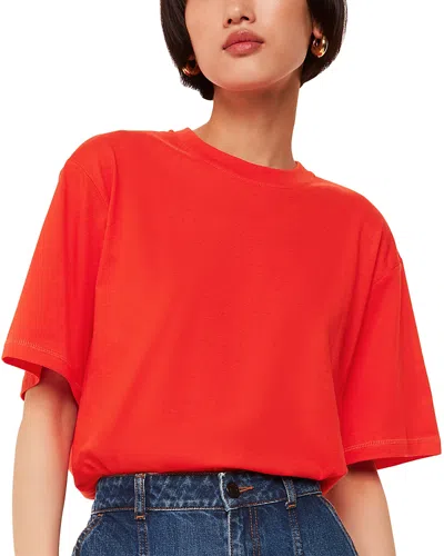 Whistles Relaxed Tee In Red