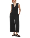 Whistles Womens Black Remmie Cinched Waist Woven Jumpsuit In Black