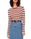 Whistles Ribbed Crewneck Sweater In Multicolour