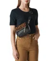 Whistles Rosa Cotton Double Trim Tee In Navy