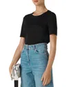 Whistles Rosa Tee In Black