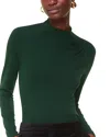 Whistles Womens Ruched-front Long-sleeve Top Dark Green In Dark Green