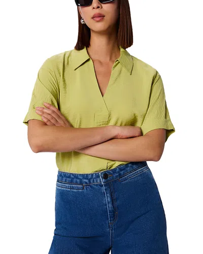 Whistles Sasha Relaxed Shirt In Green