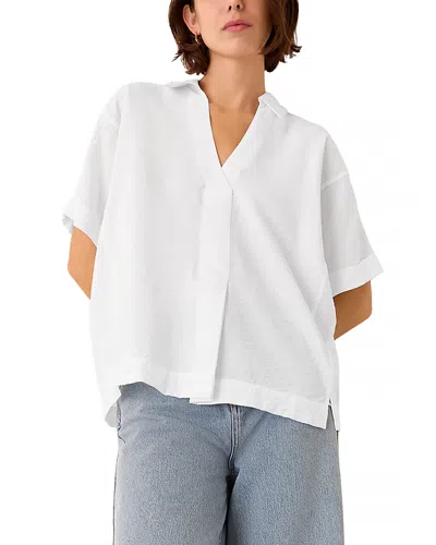 Whistles Sasha Relaxed Shirt In White