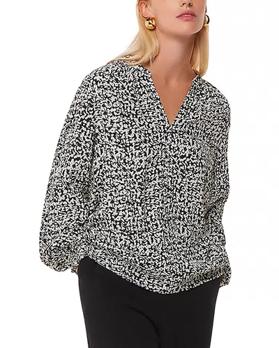 Whistles Scribble Print Blouse In Black/multi