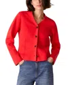 Whistles Seam Detail Cardigan In Red