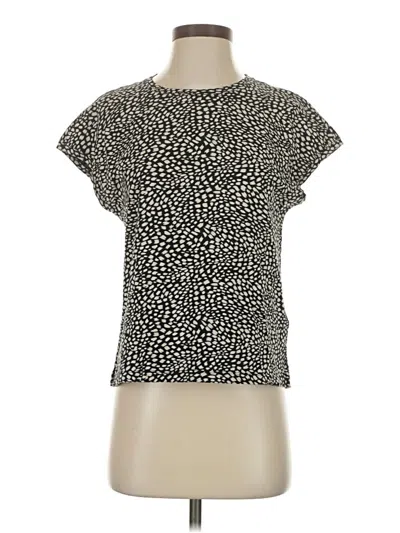 Pre-owned Whistles Short Sleeve Blouse In Silver