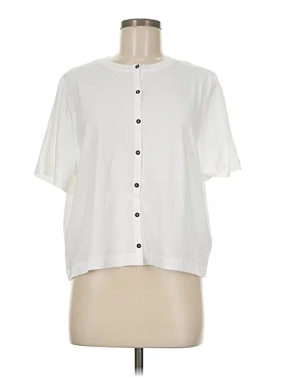 Whistles Short Sleeve Blouse In White