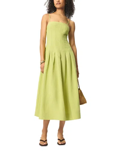 Whistles Sleeveless Midi Dress In Green