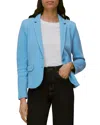 Whistles Slim Jersey Jacket In Blue