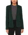 Whistles Slim Jersey Jacket. In Forest Green