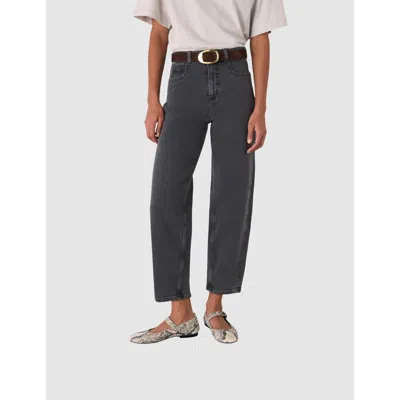 Whistles Stretch Barrel Leg Jeans In Gray