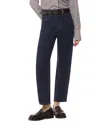 Whistles Stretch Barrel Leg Jeans In Dark Denim In Dark Denim