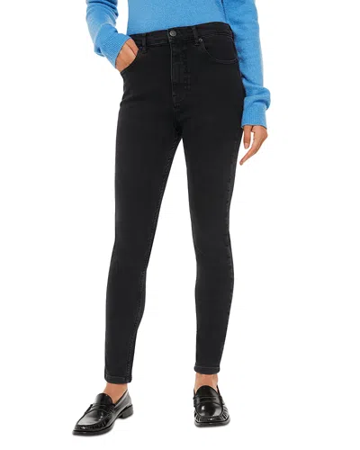Whistles Stretch Sculpted Skinny Jeans In Black