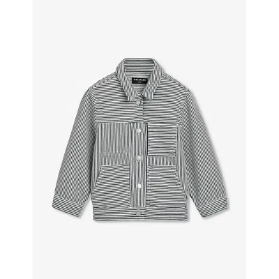 Whistles Boys Multi-coloured Kids Striped Chest-pocket Cotton Jacket 3-12 Years